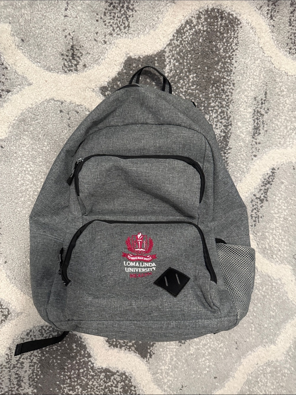Gray Campus Backpack Loma Linda Health